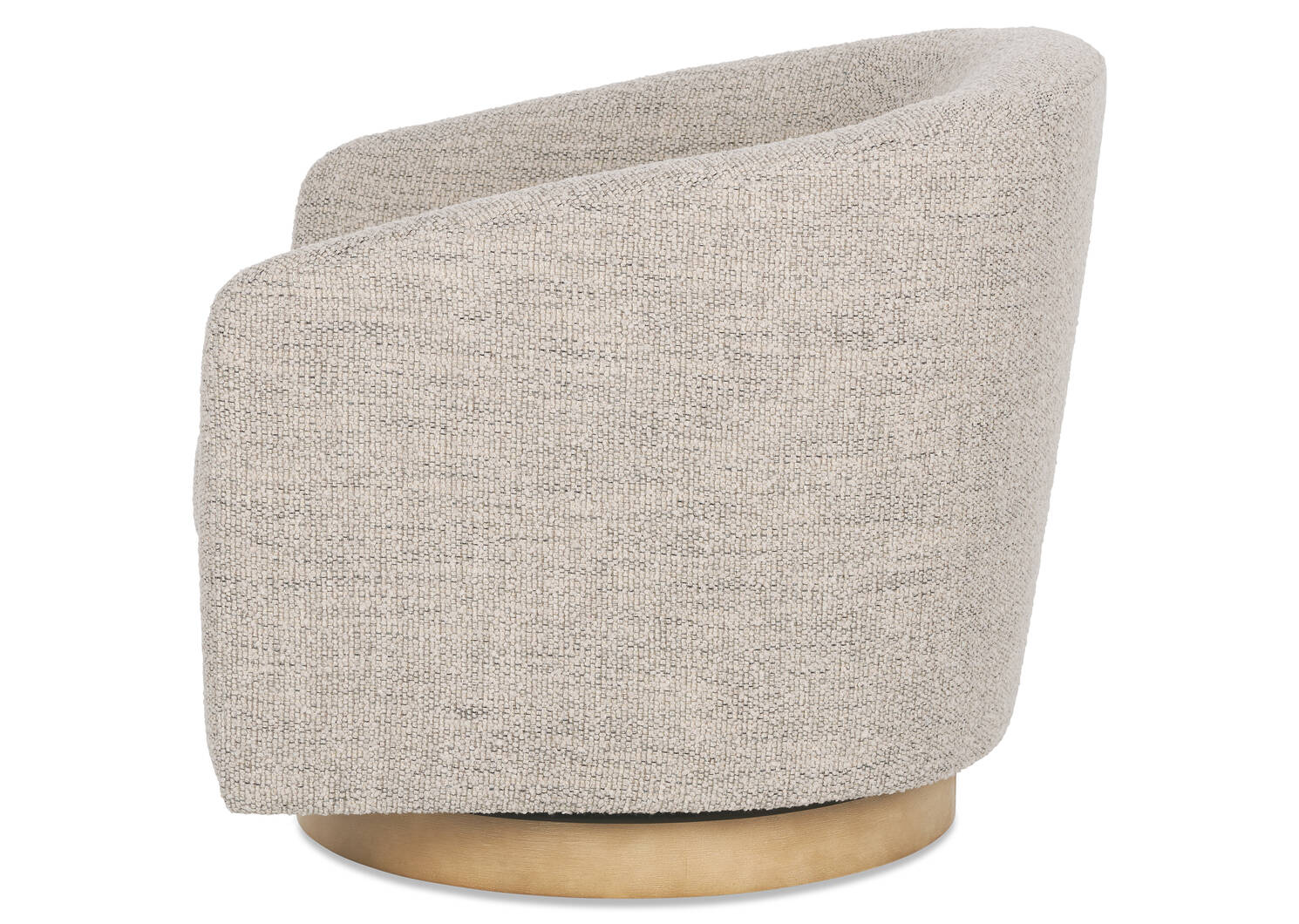 Fauteuil pivotant Caleb -Luly taupe