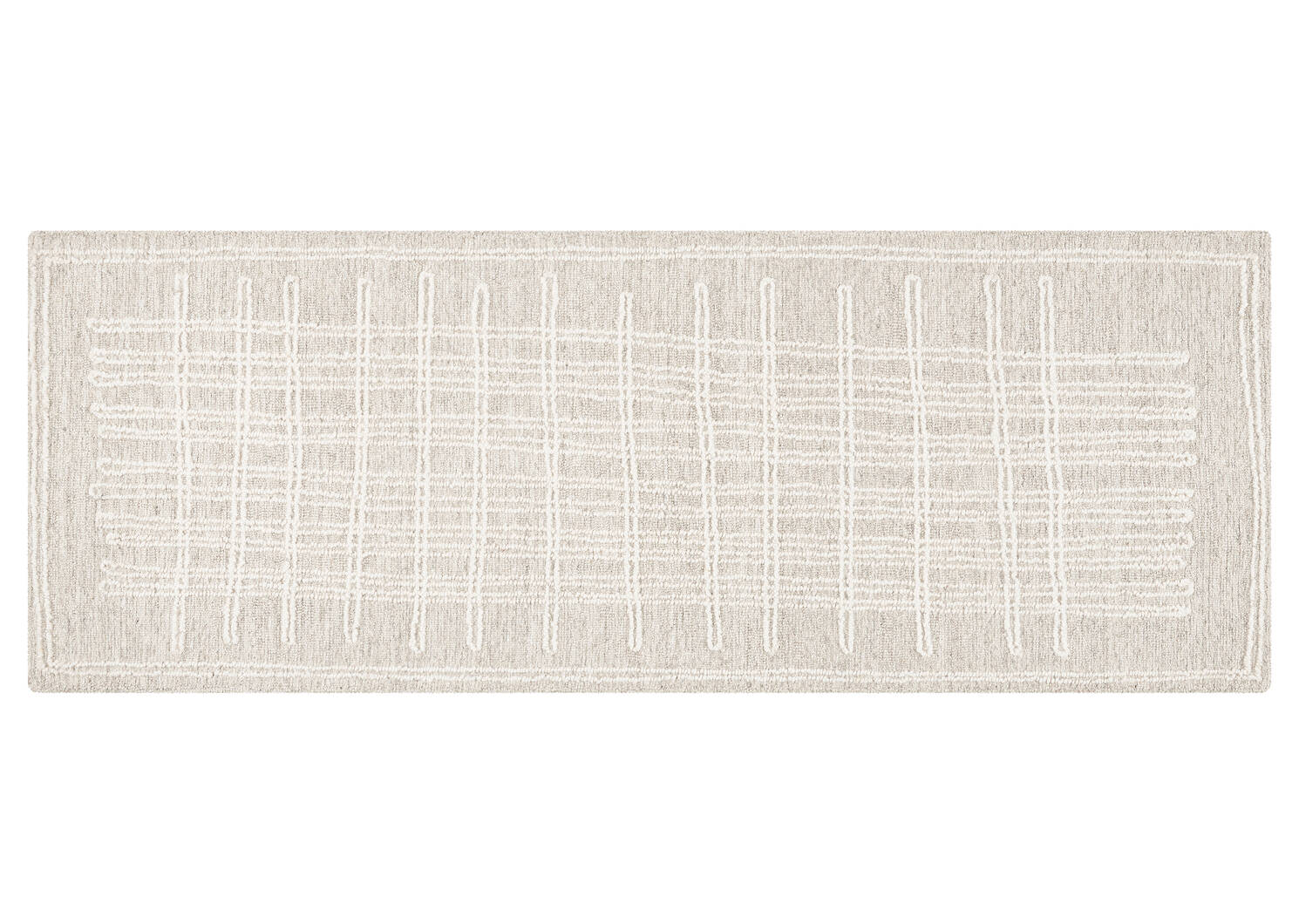 Nichols Wool Runner 30x84 Grey/Ivory