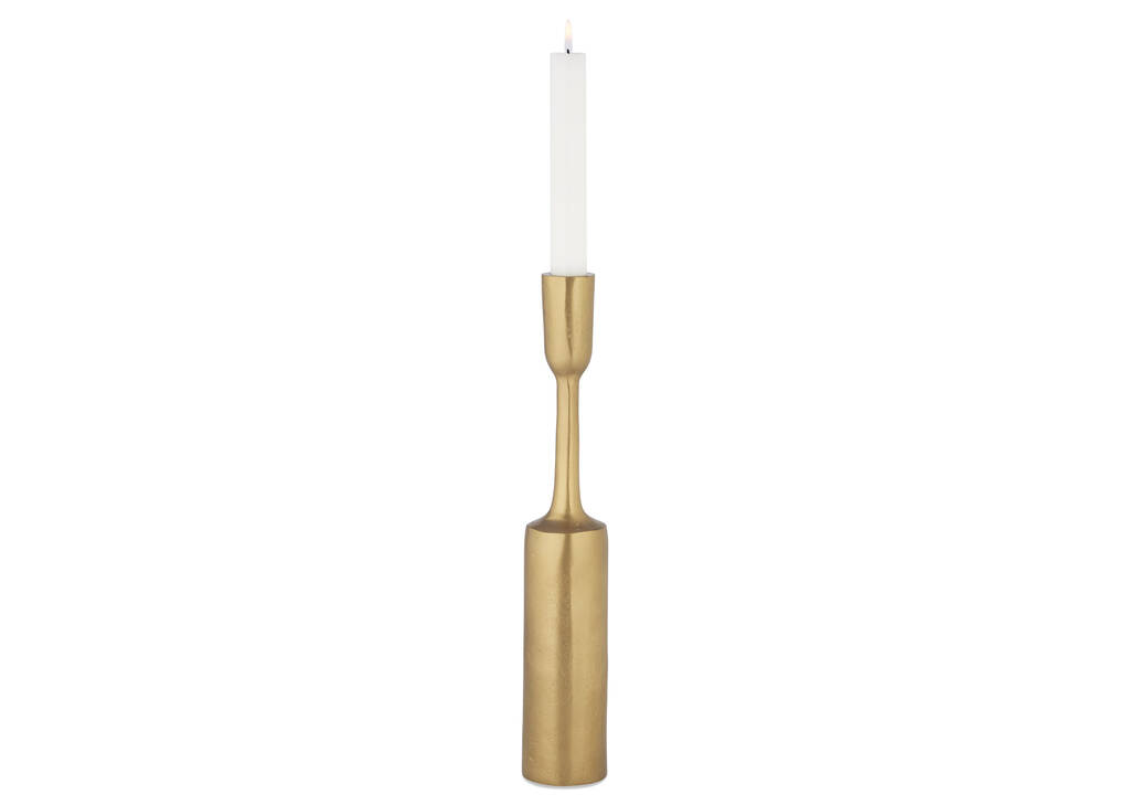 Claret Candle Holder Gold
