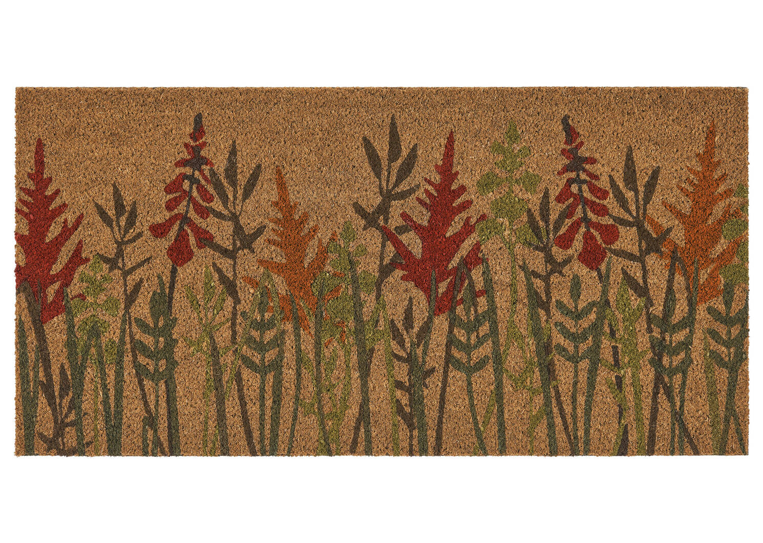 Floral Doormat Natural