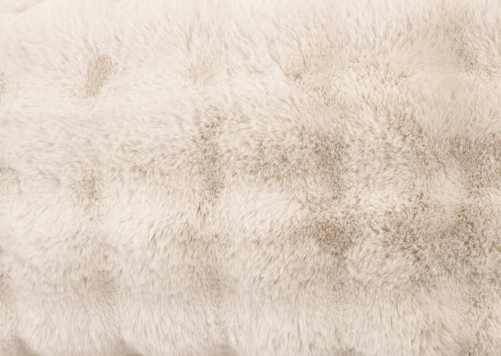 Coussin en f. fourrure Zoey 14x24 huître