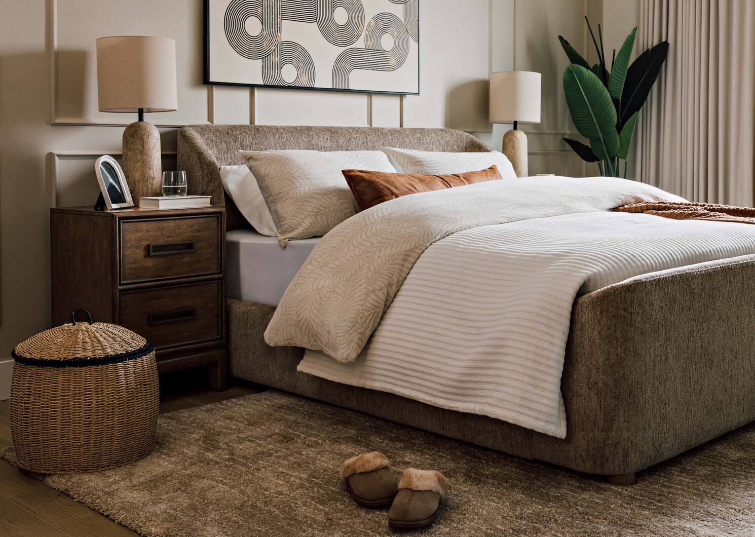 Grand panier Bradley naturel