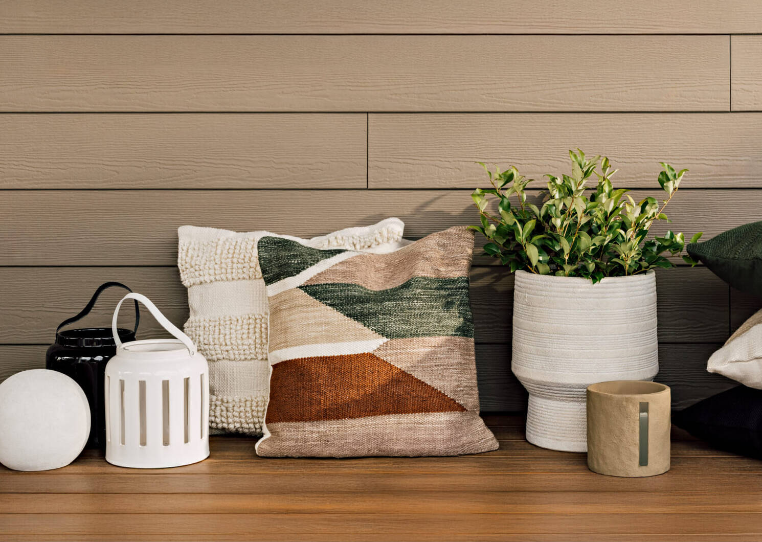 Kaleo Outdoor Pillow 21x21 Ivory