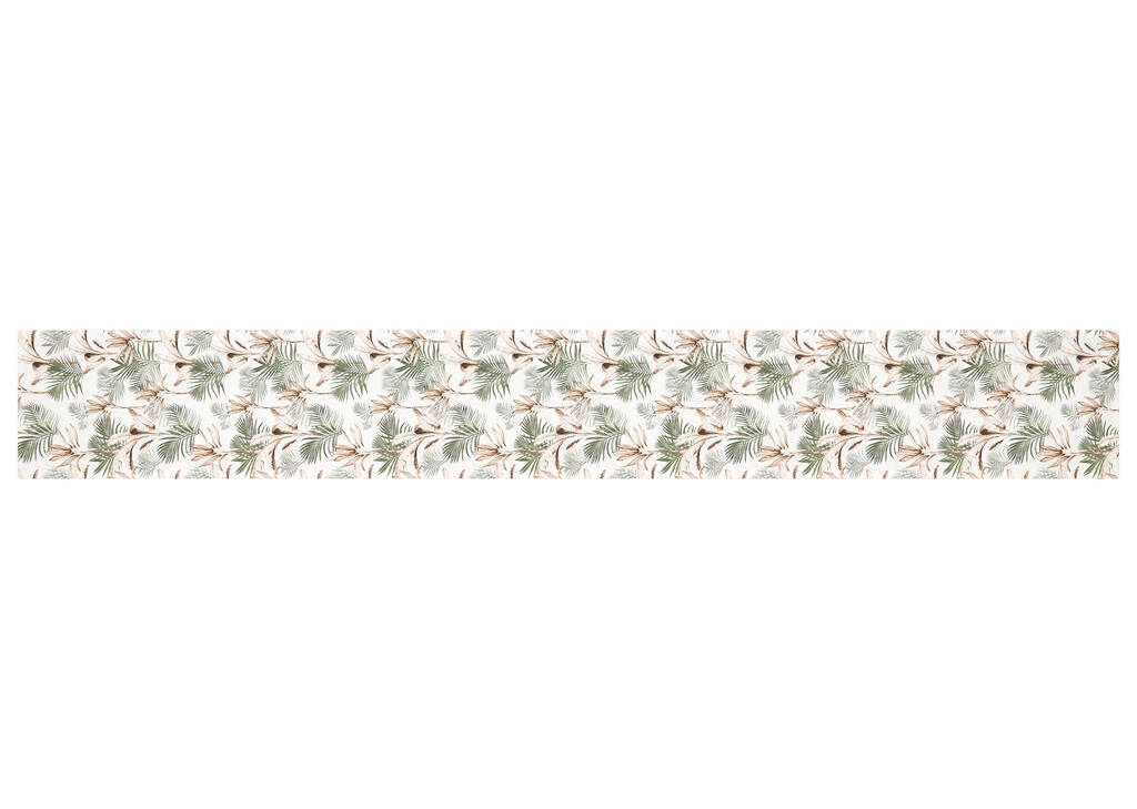 Aruba Table Runner Ivory/Green