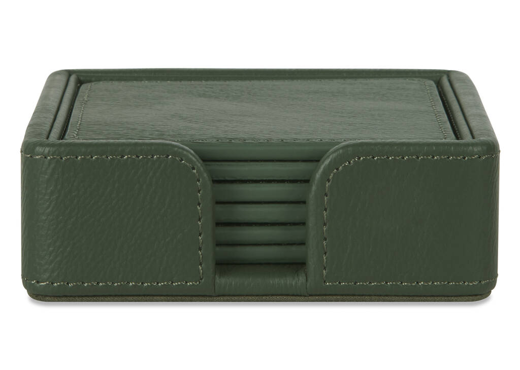 Riva Coaster Set with Holder Woodland