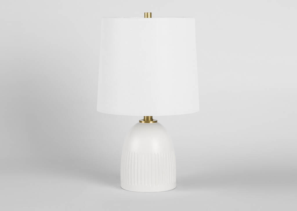 Petite lampe de table Chance blanche