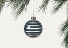Izzy Ball Ornament Navy