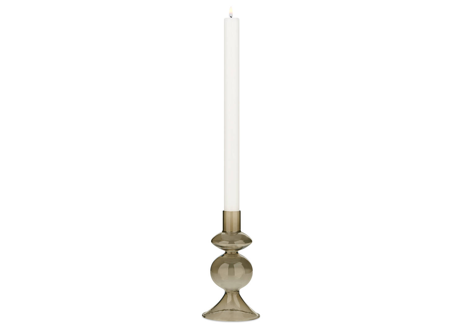 Bobbi Candle Holder Small Brown