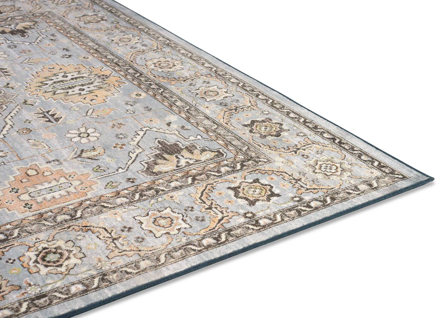 Yara Rug - Blue/Rust