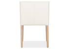 Chaise en cuir Marciona -Forega blanc