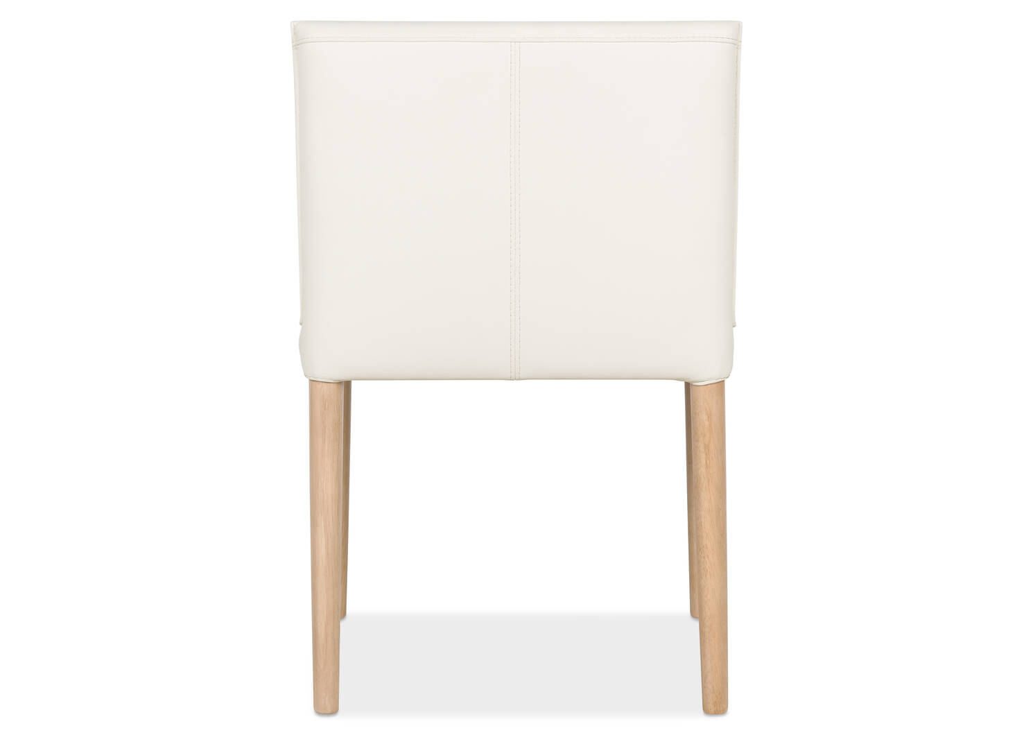 Chaise en cuir Marciona -Forega blanc