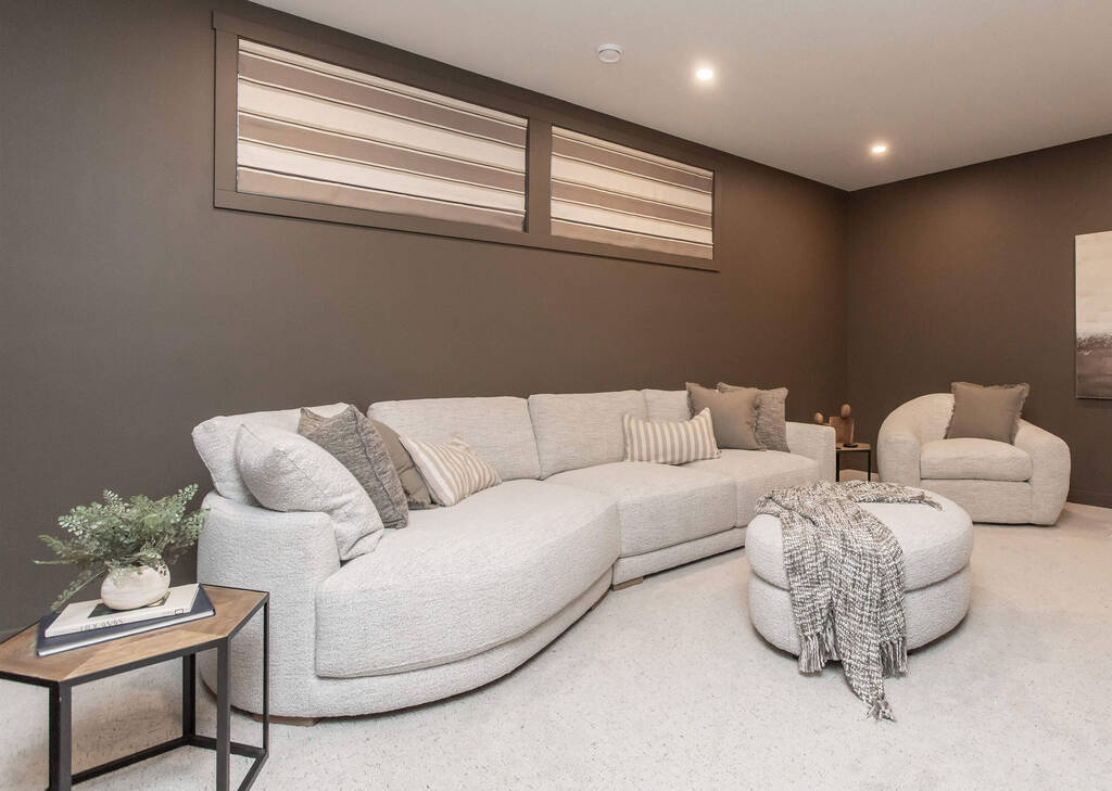 Canap&eacute; d'angle Anderson -Luly poivre, g