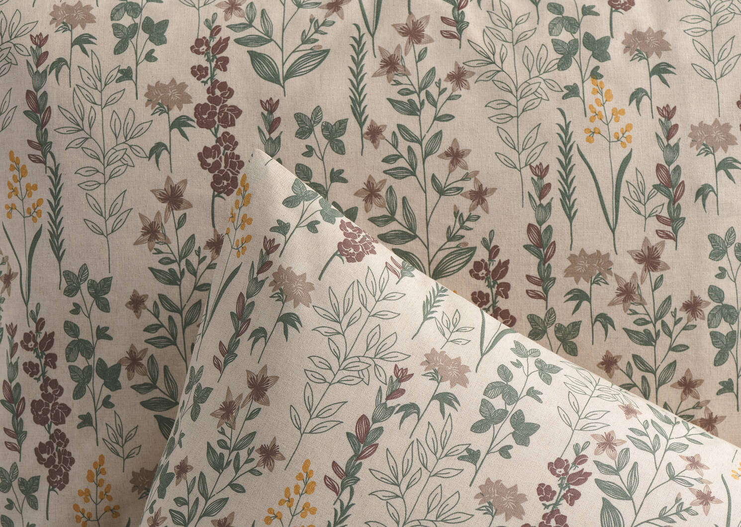 G ens. housse couette fl. Meadows multi