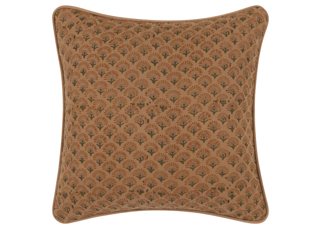 Ruhi Cotton Pillow 20x20 Rust
