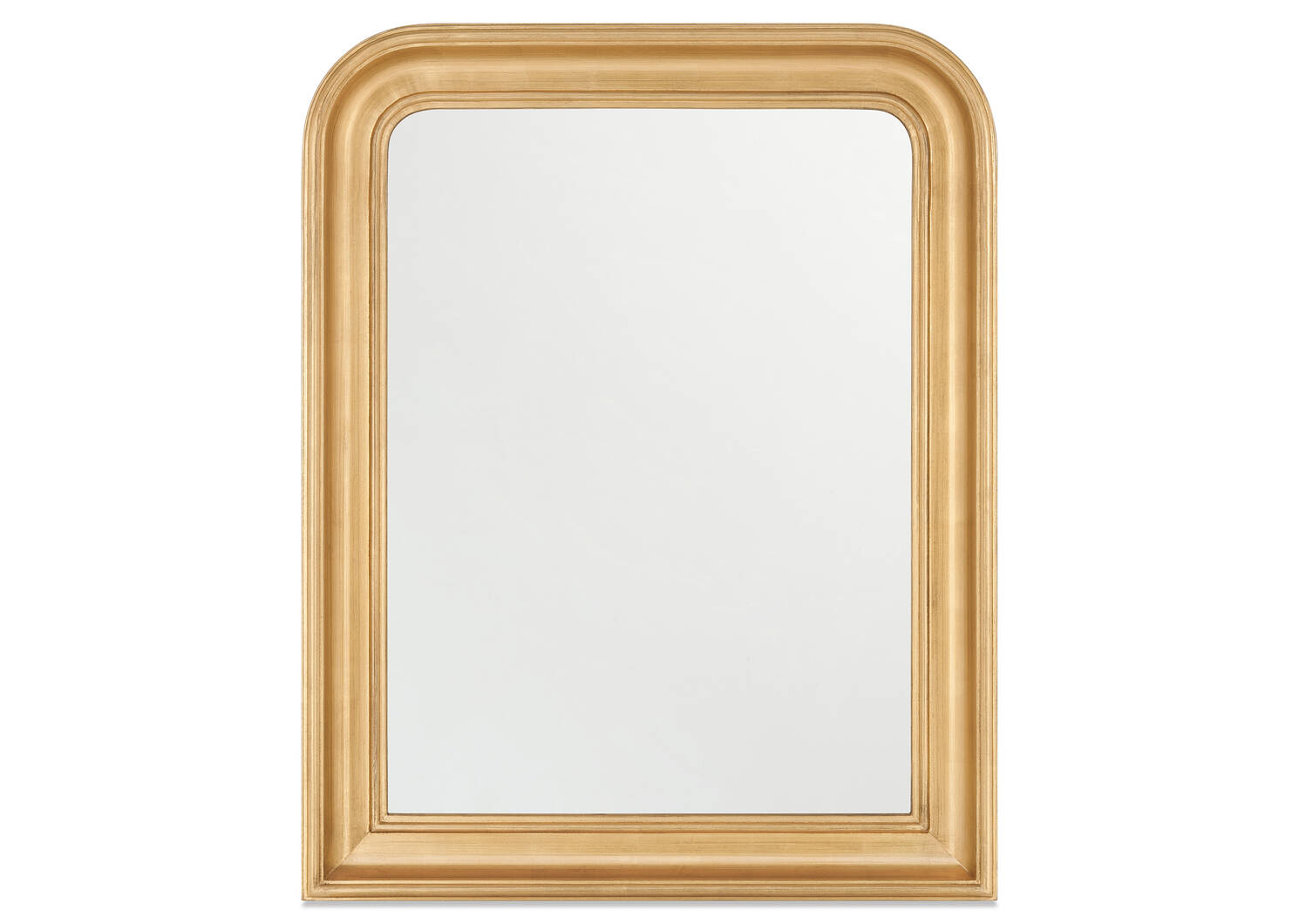 Yvonne Mantle Mirror Antiqued Brass