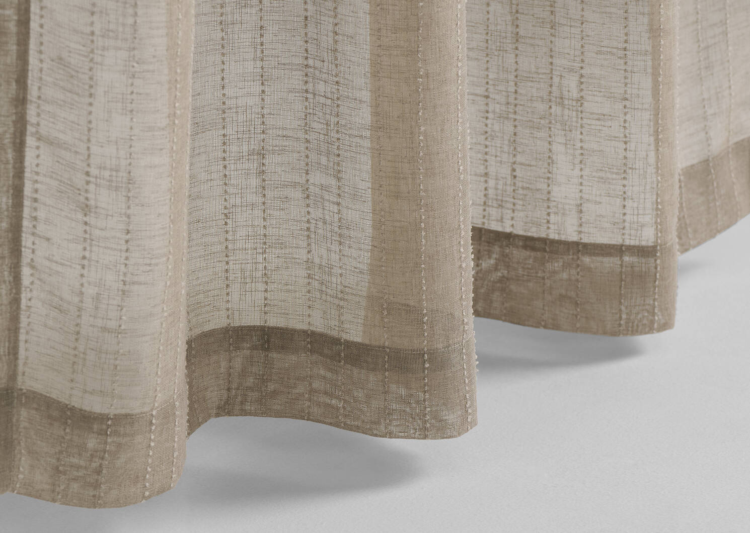 Voilage ray&eacute; Ivan 96 po champignon