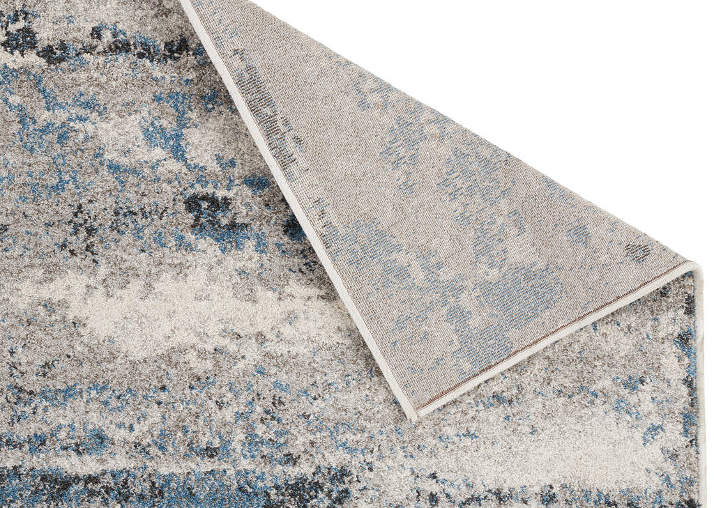 Tapis Rory 110x149 gris/bleu