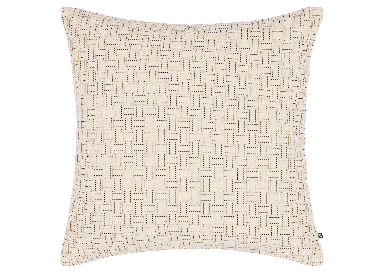 Coussin en coton Monaro 20x20 iv/noir
