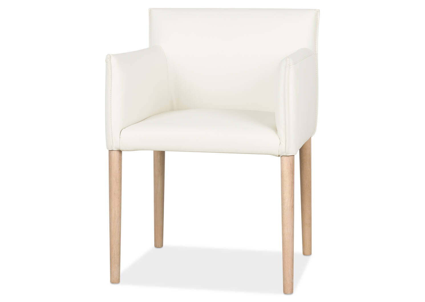 Chaise cuir av acc. Marciona -Forega bl