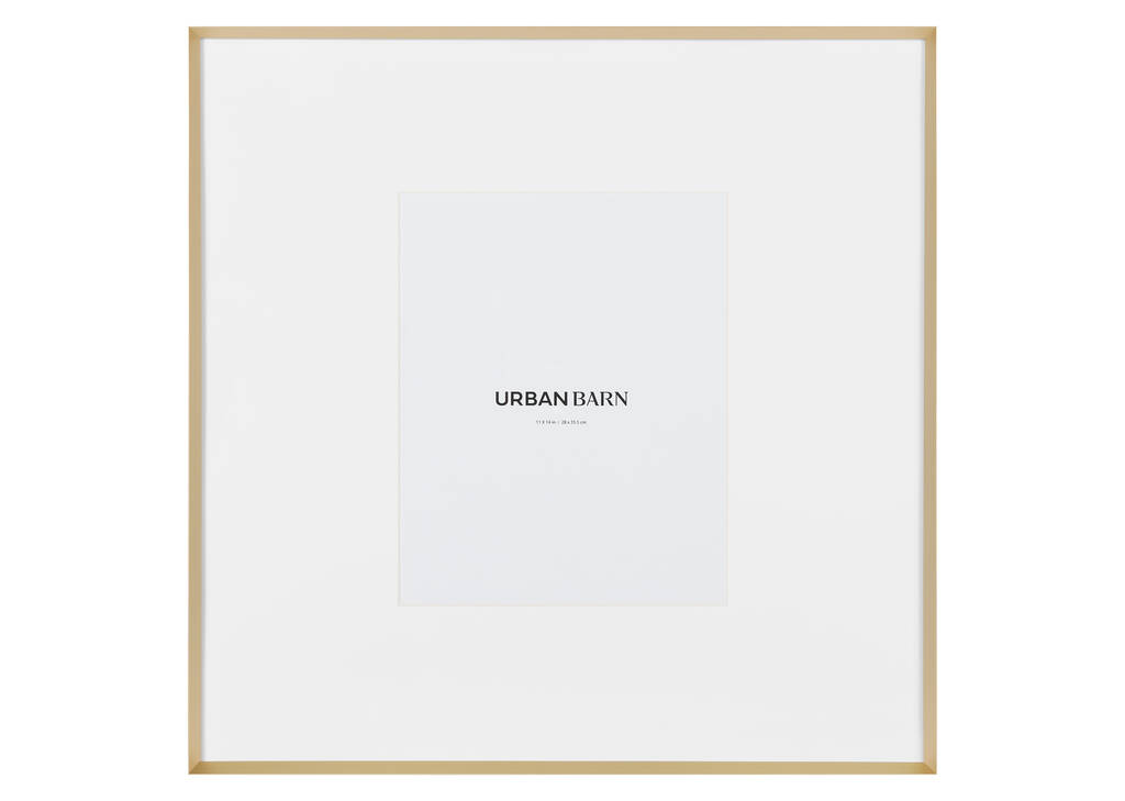 Cadre galerie Russo 11x14 laiton satin&eacute;