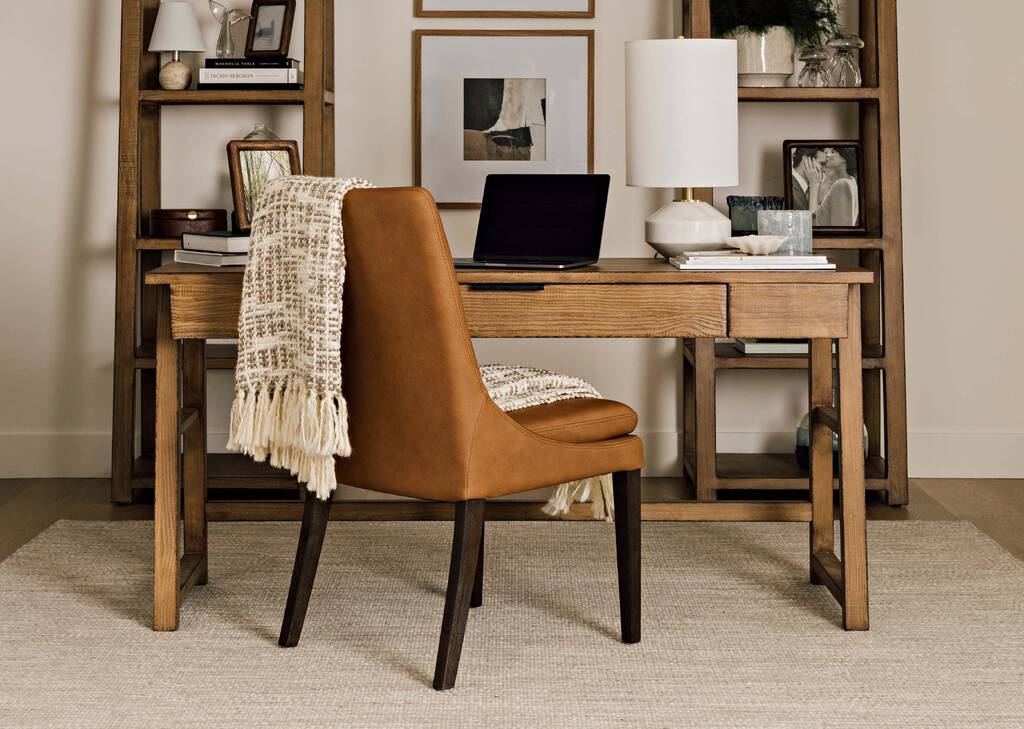 Chaise en cuir Maurizio -Torino argile