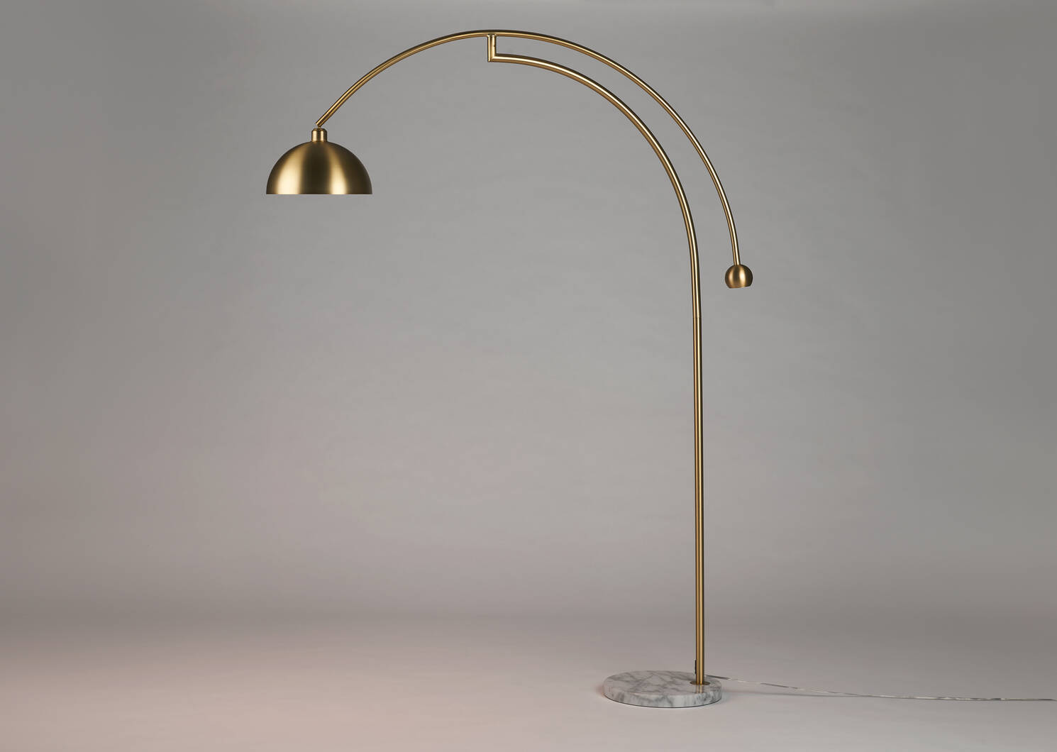 Muse Arc Floor Lamp Brass
