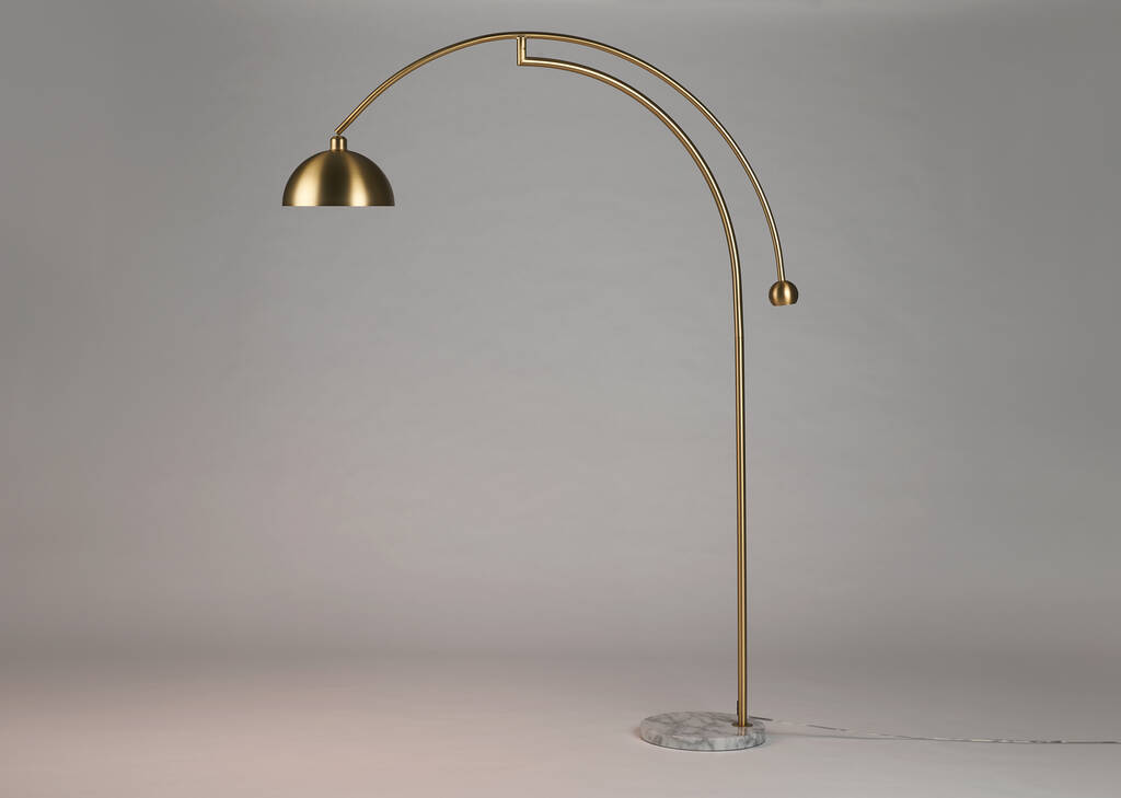 Muse Arc Floor Lamp Brass