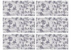 Erin Napkins Set of 6 Ivory/Grey