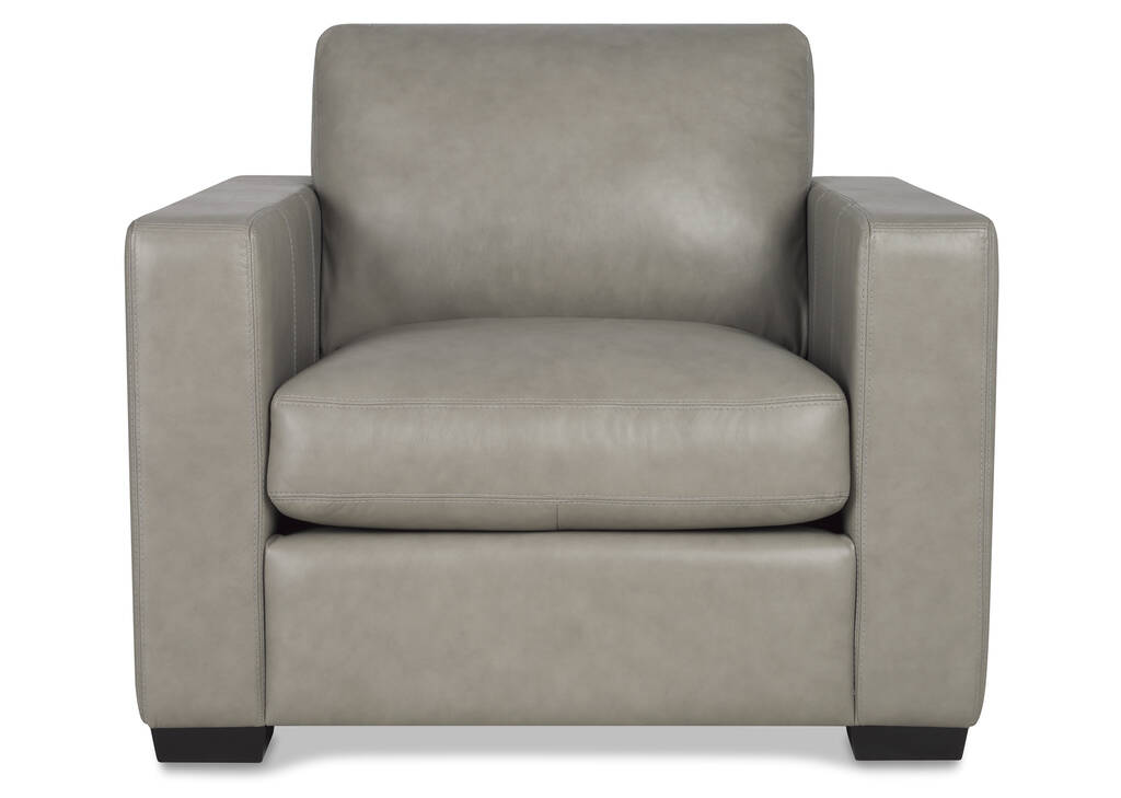 Fauteuil en cuir Brewer personnalisé