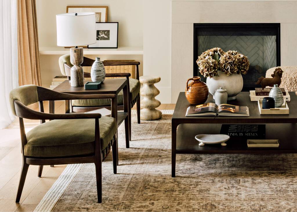 Grand vase Shilo gris/blanc