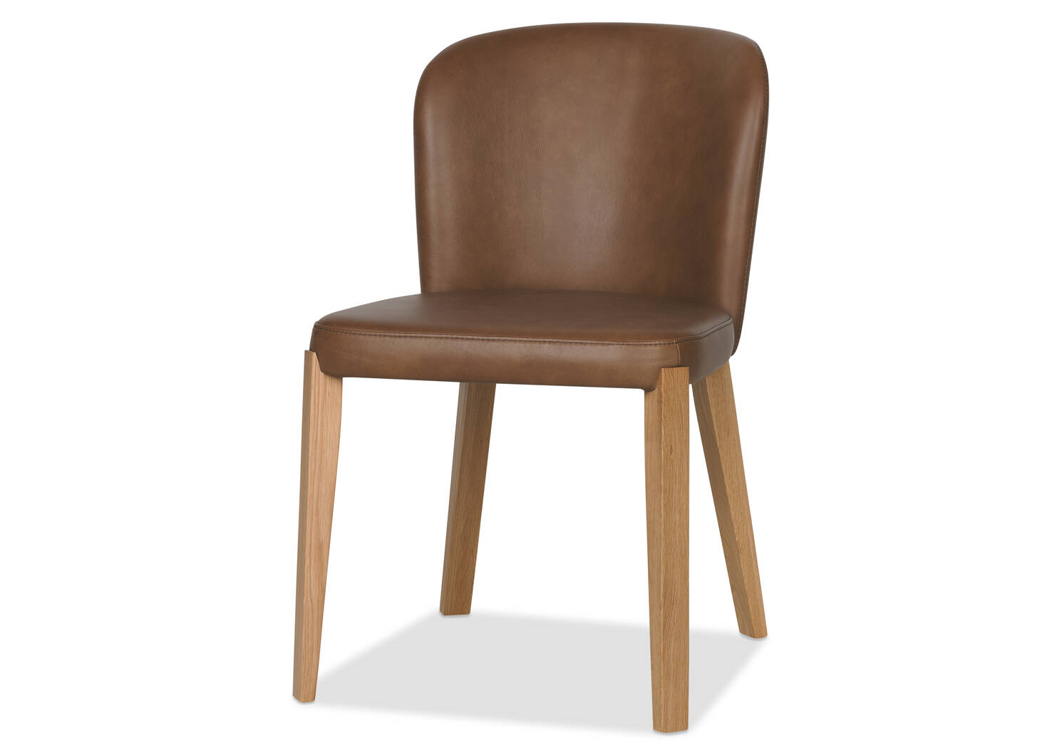 Chaise en cuir Eldridge -Leo moka