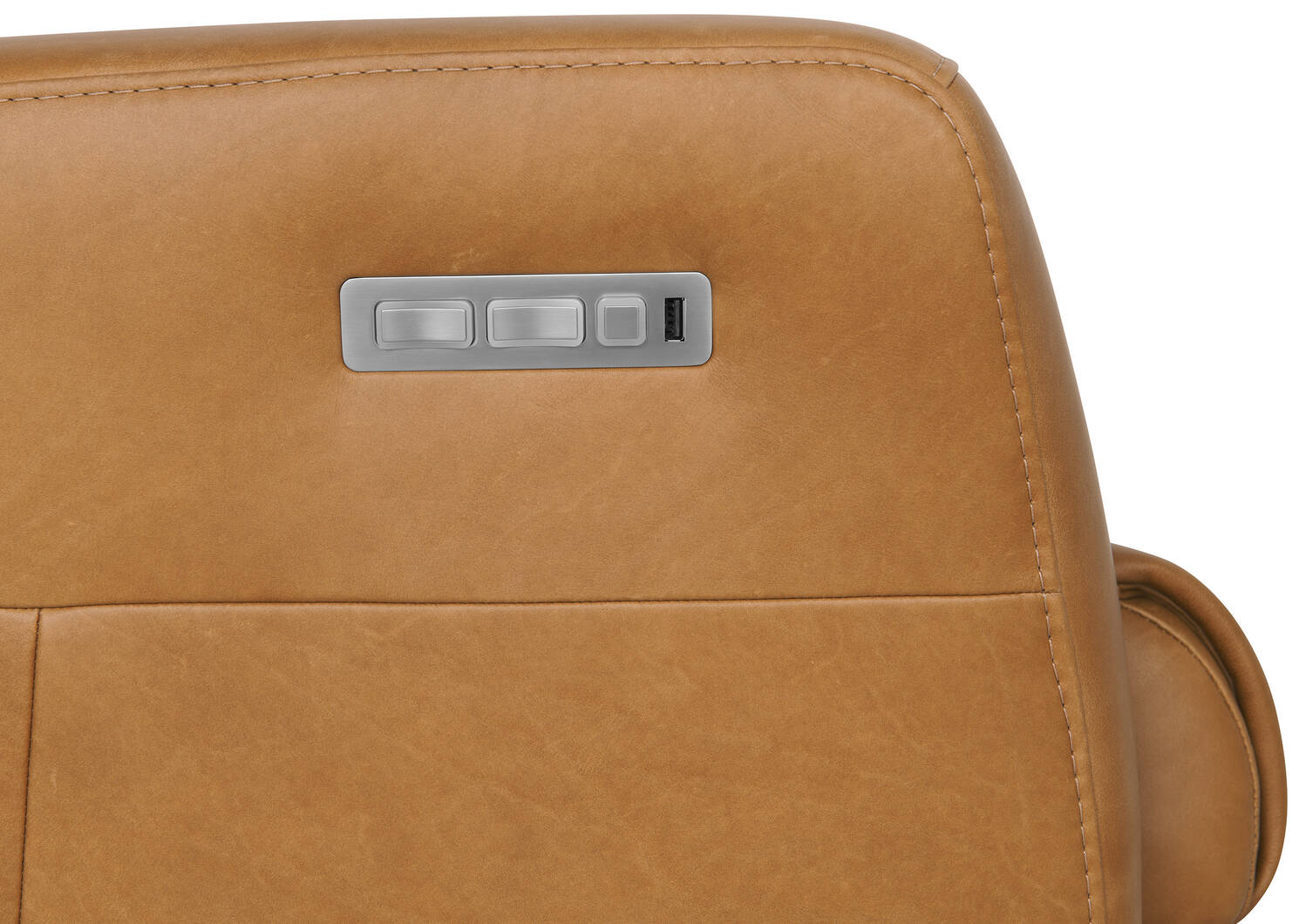 Gravita ZG Leather Recliner -Vintage Tan