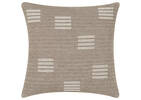 Coussin brodé Perl 20x20 cendré