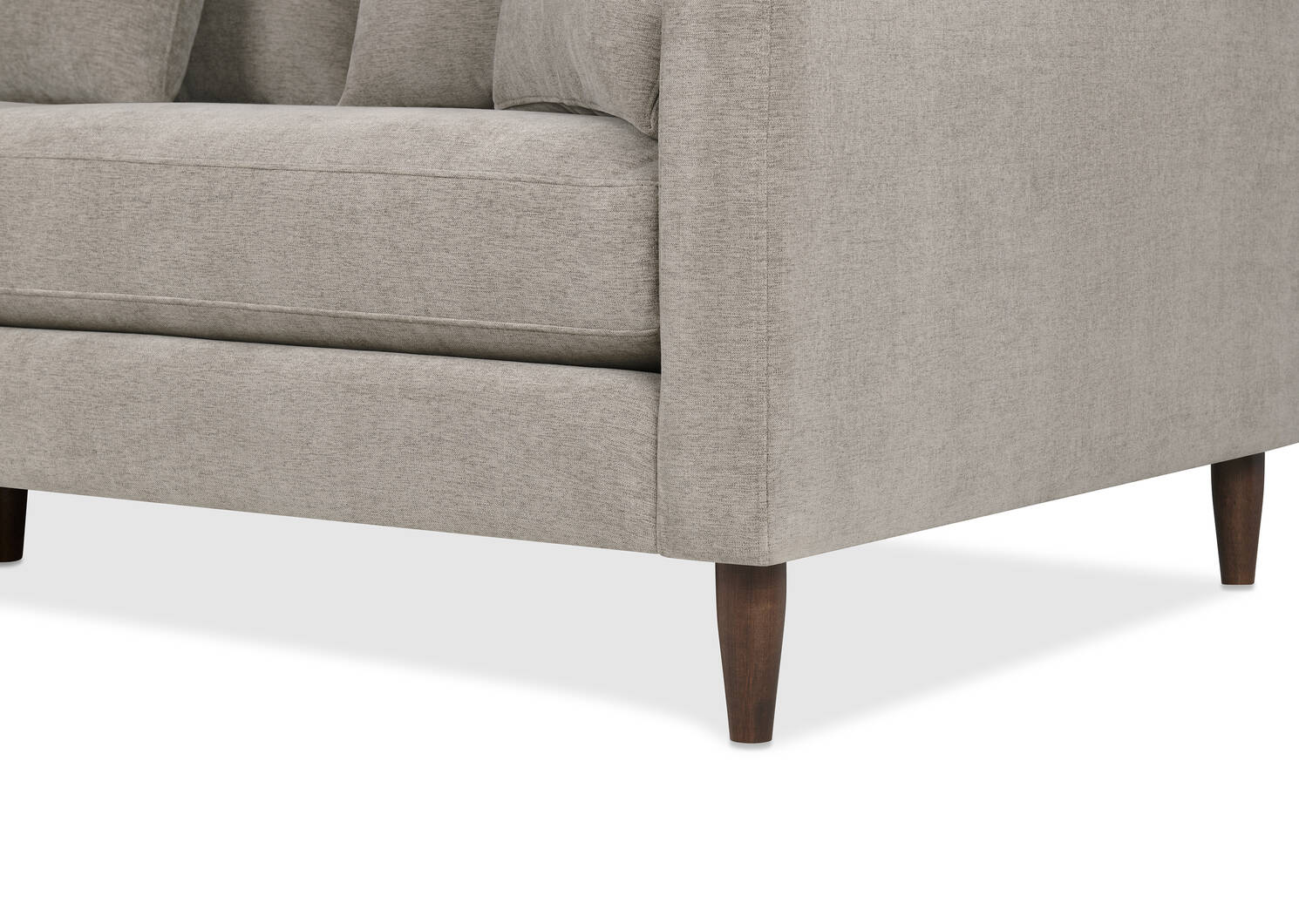 Canap&eacute; ang. Nixon -Serenity taupe ch, g.