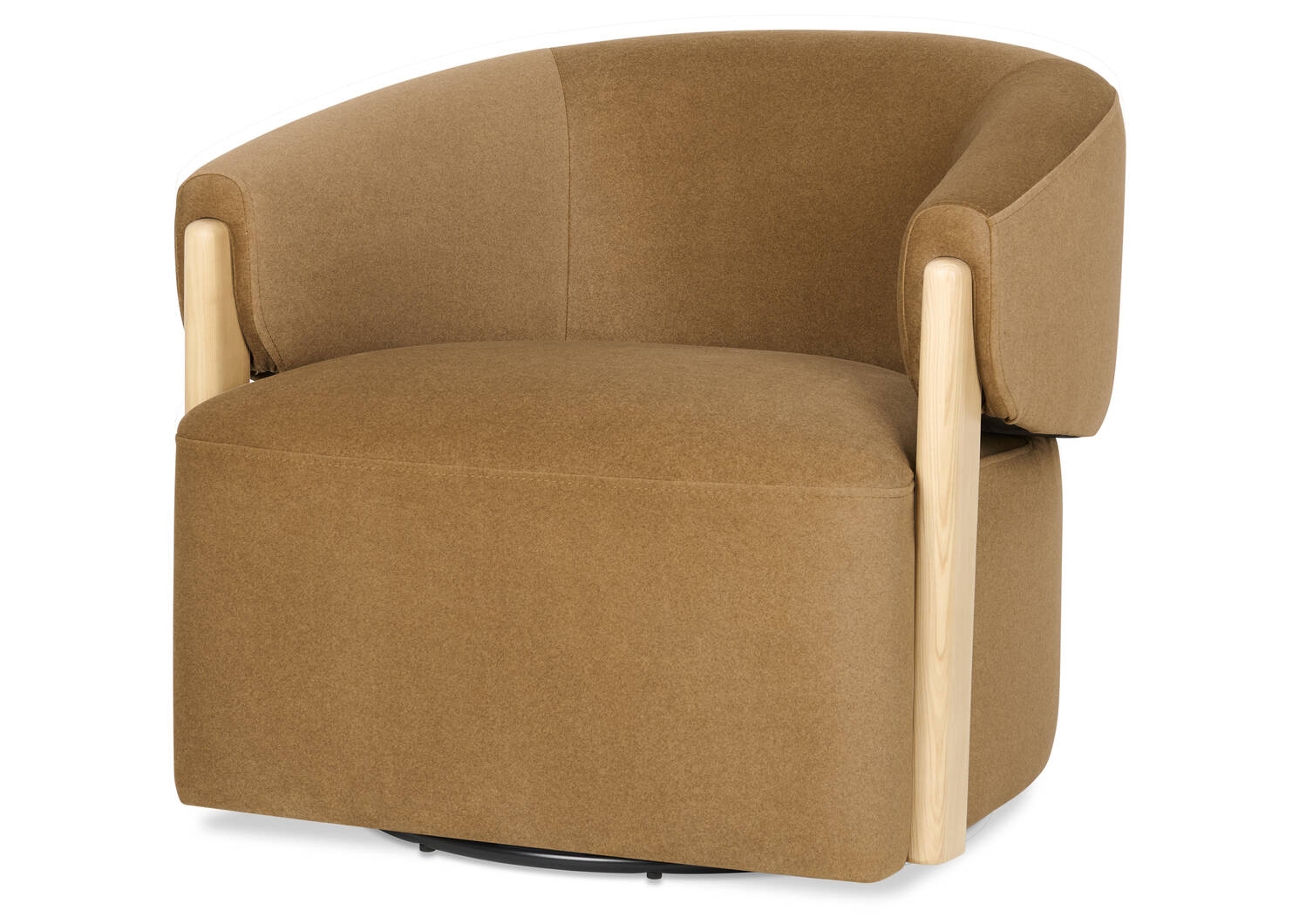 Fauteuil pivotant Alicent -Vaughn toffee