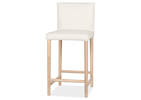 Marciona Lthr Counter Stool -Forega Wht