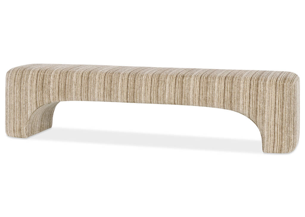 Banc rembourr&eacute; Frida, tg lit -Percy moka