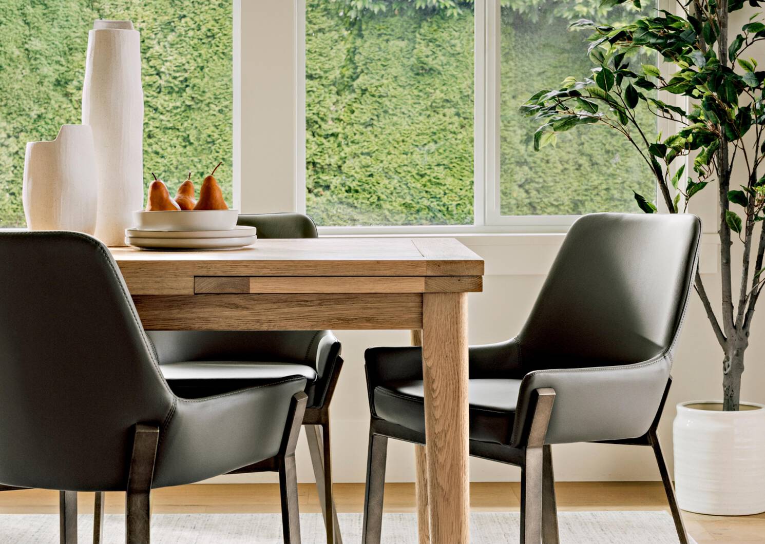 Grand vase Amila blanc