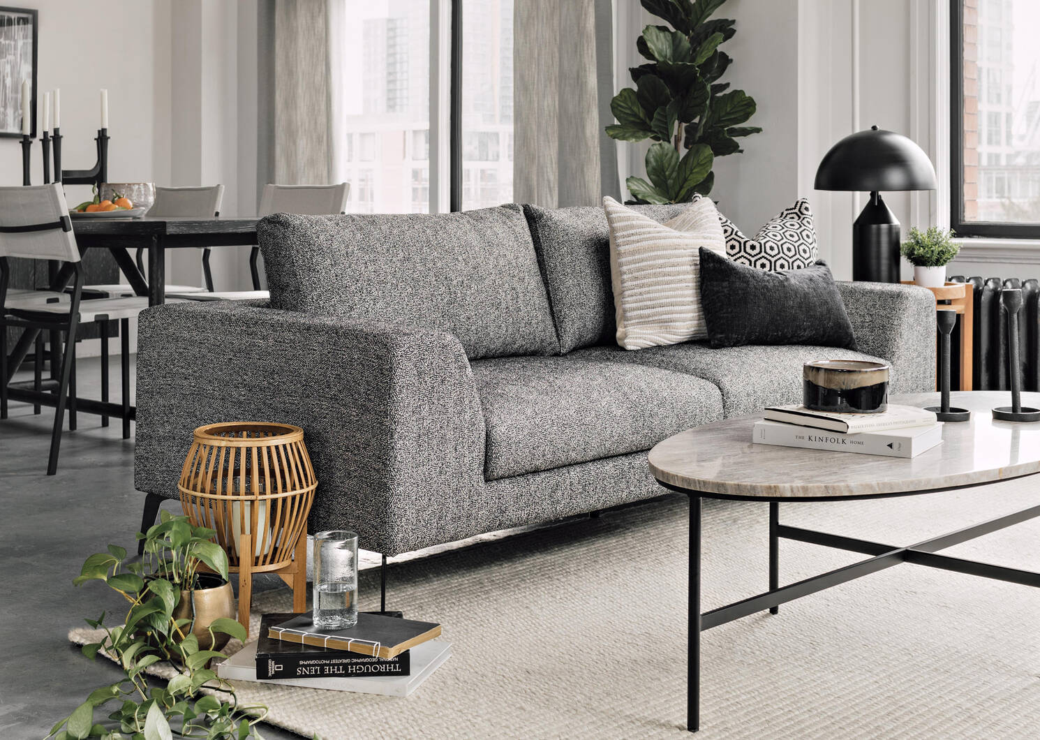 Table basse Accadia -Millstone gris