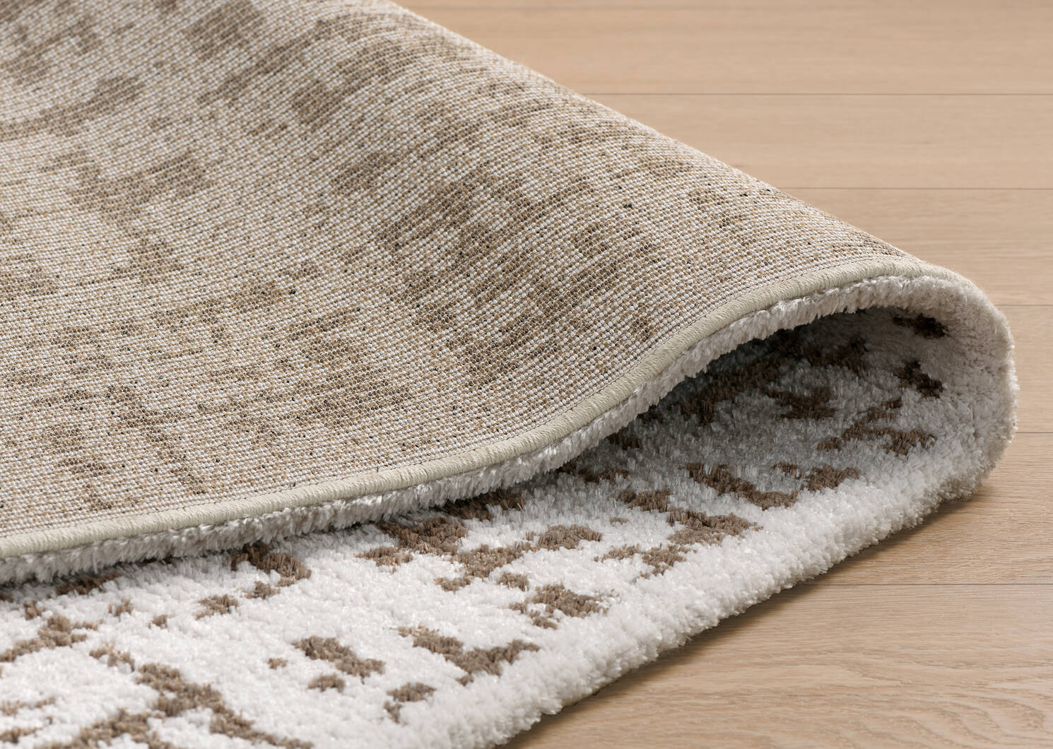 Tapis Hansel 94x133 ivoire/brun