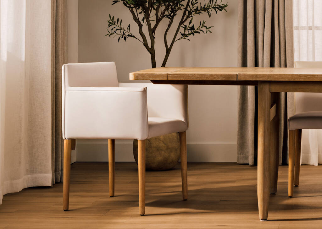 Marciona Lthr Arm Dining Chair -Forega W