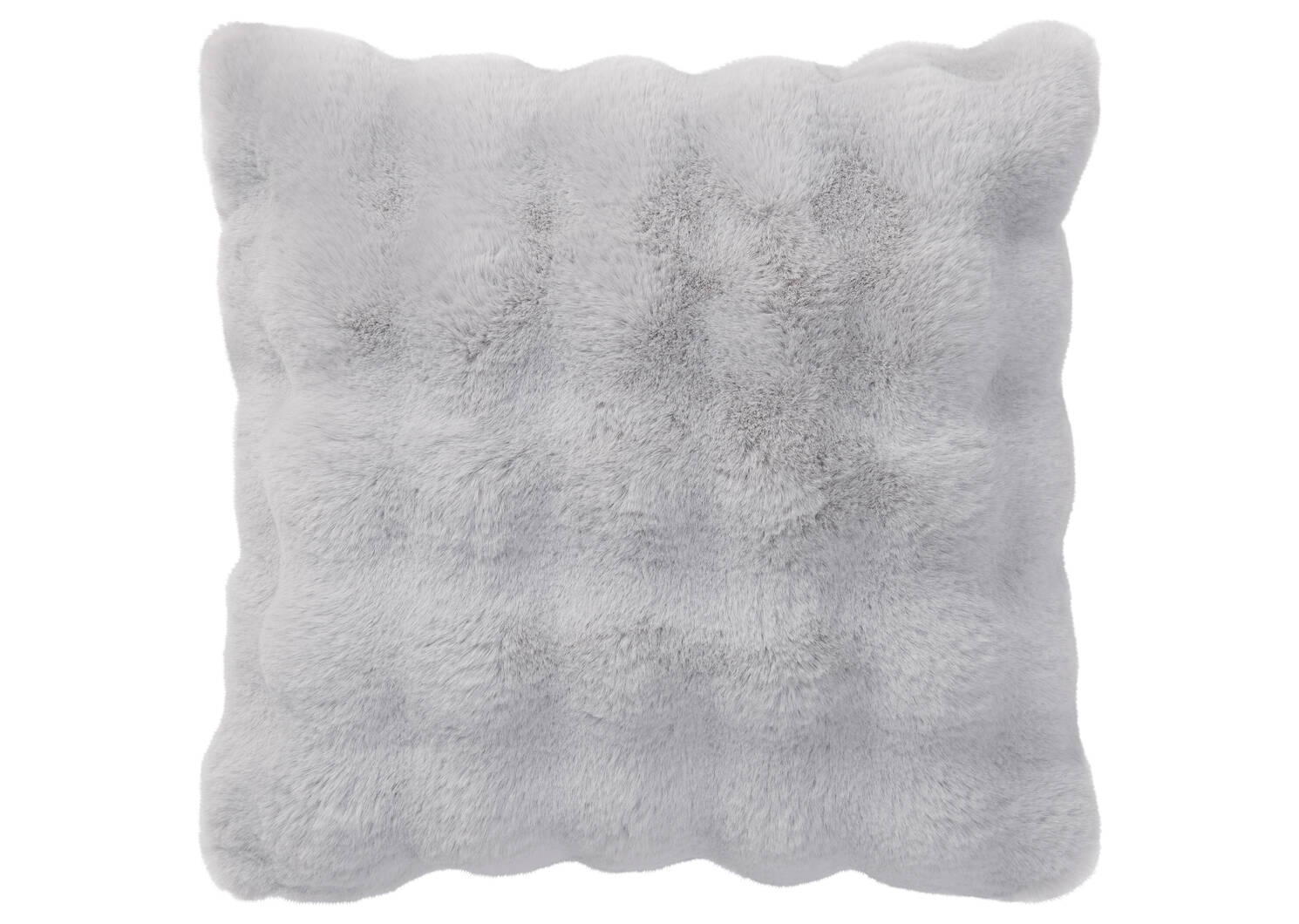 Zoey Faux Fur Pillow 20x20 Light Grey