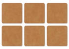 Riva Coaster Set with Holder Tan