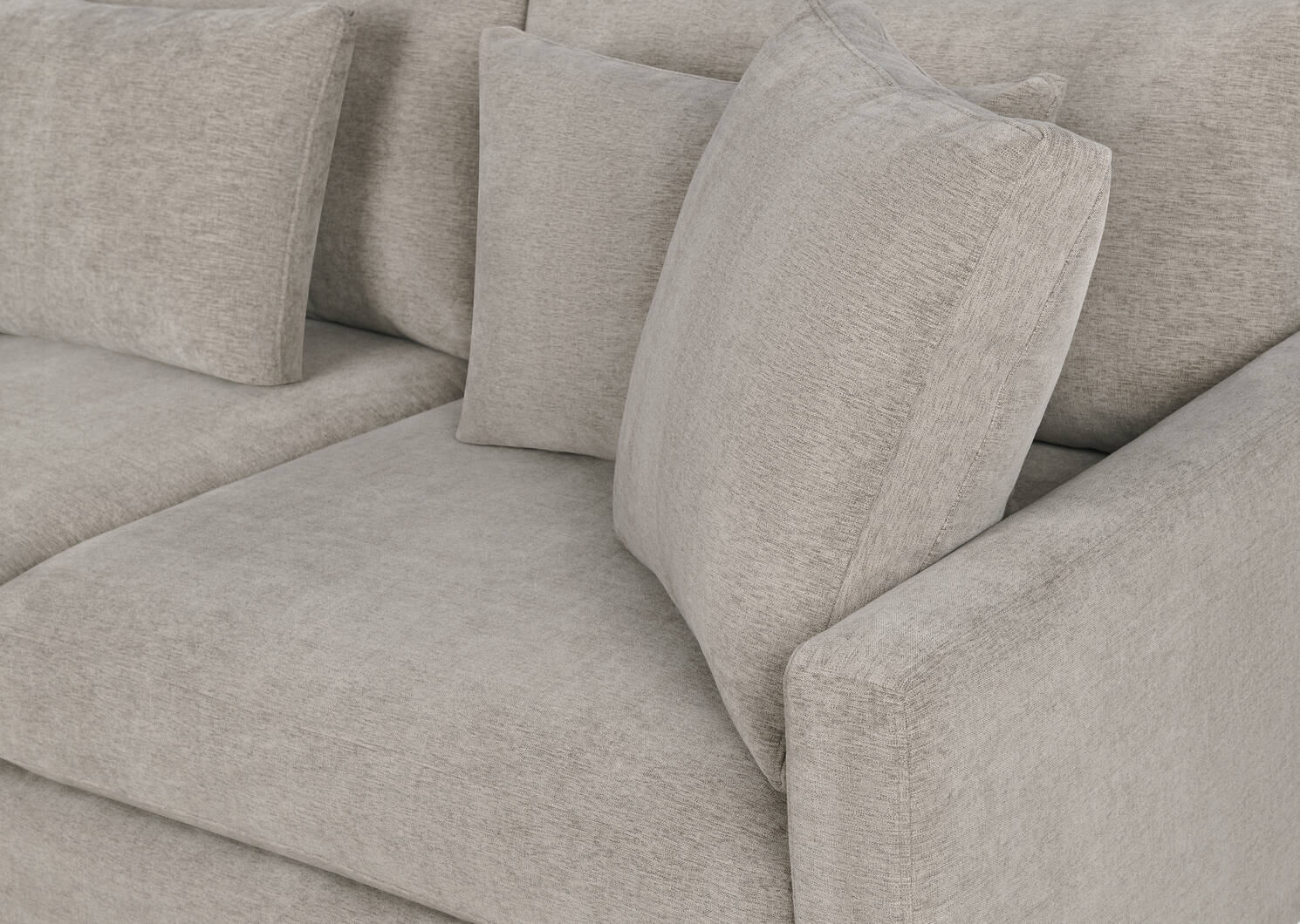 Canap&eacute; ang. Nixon -Serenity taupe ch, g.