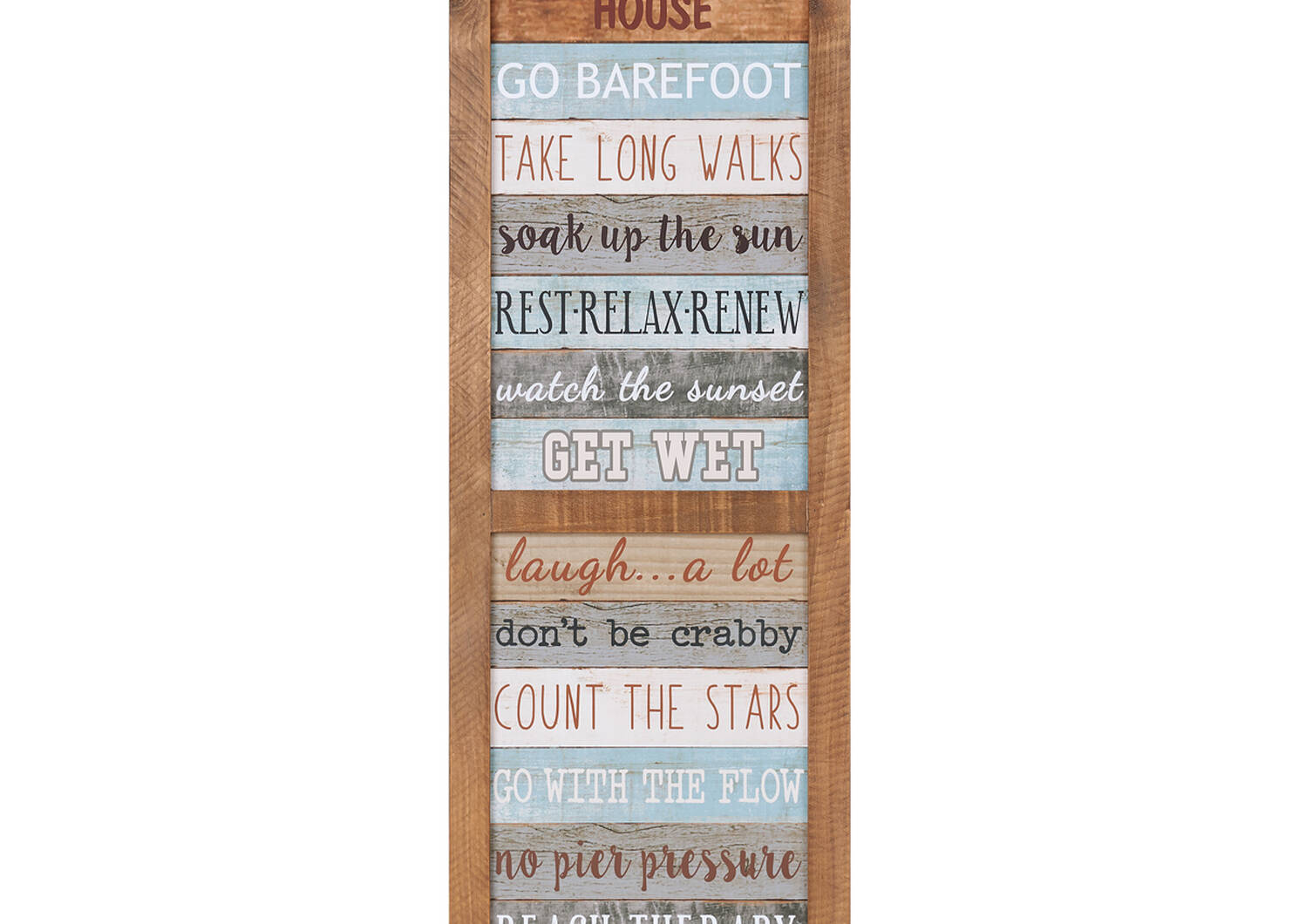 Beach House Rules Wall Plaque