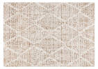 Tapis Kipton 94x121 sable/blanc