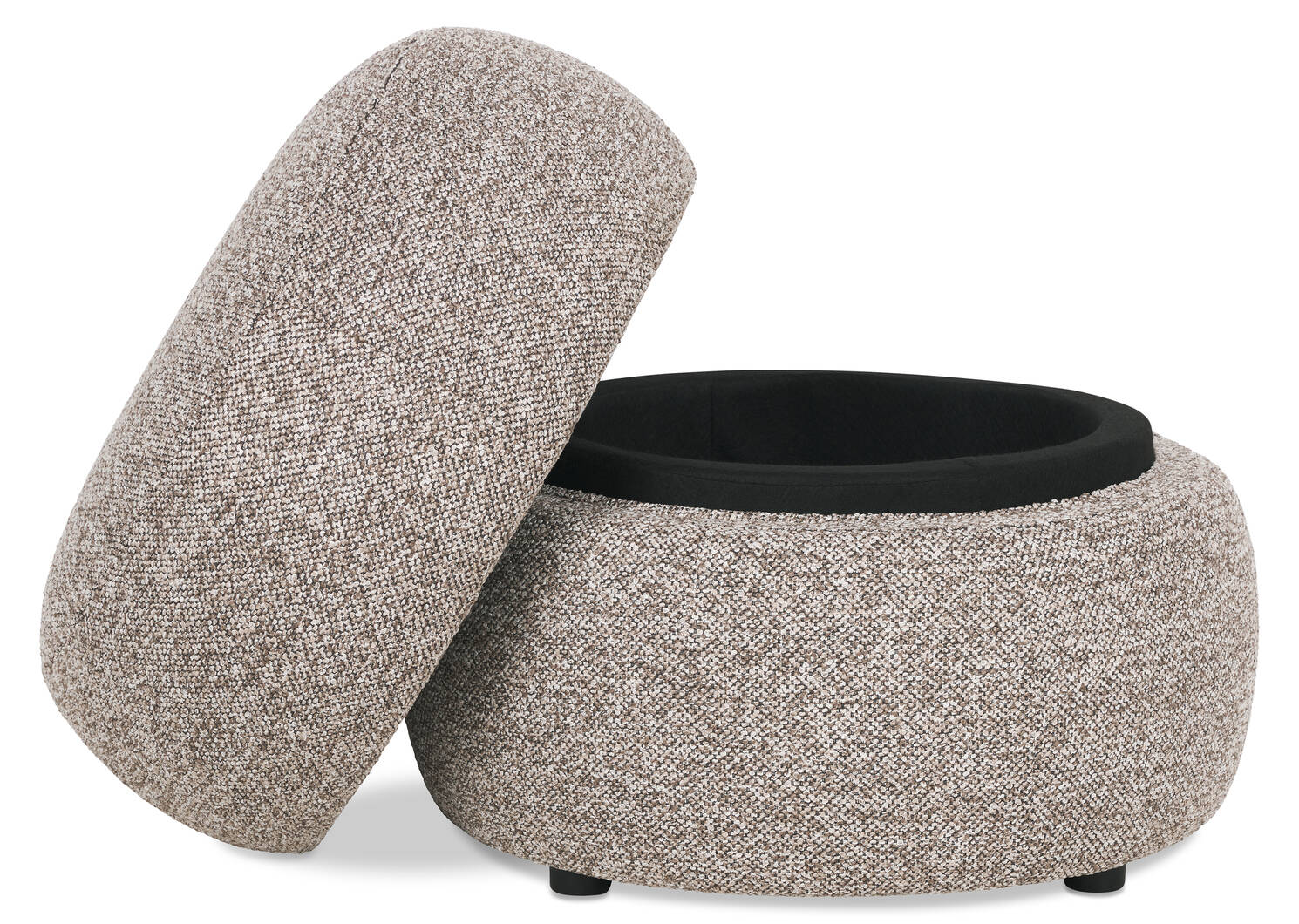 Anora Storage Ottoman -Haze Latte