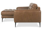 Canapé d’angle cuir Scotley -Leo moka, g