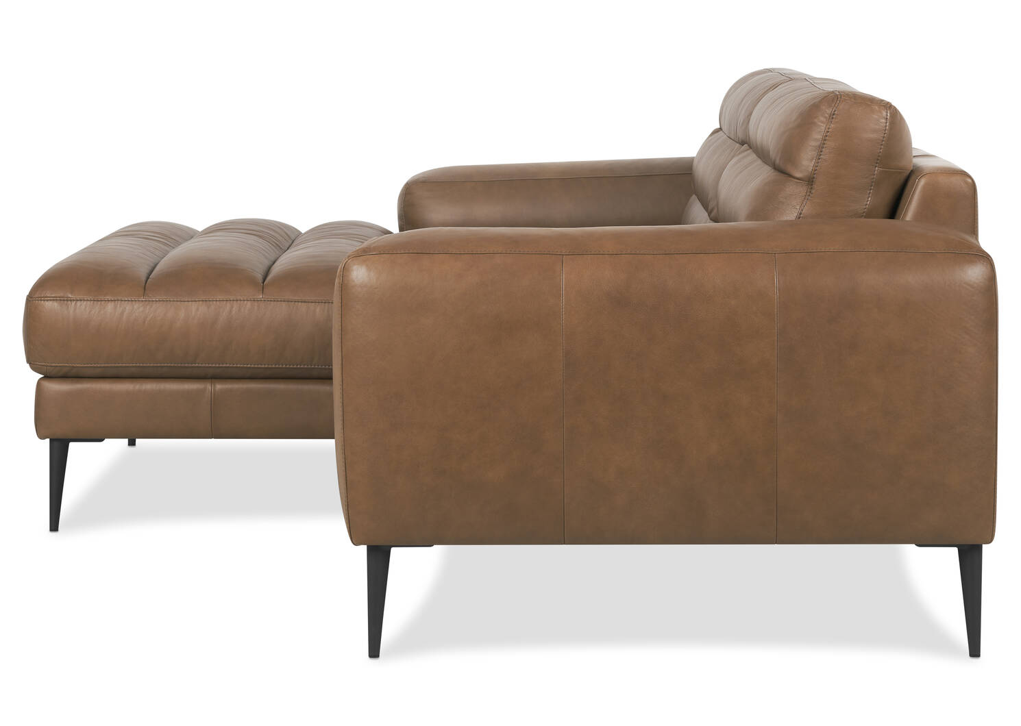 Canapé d’angle cuir Scotley -Leo moka, g