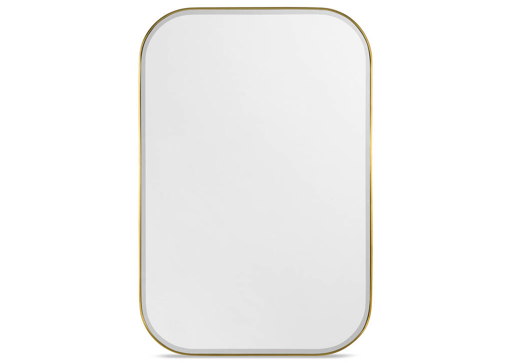 Erika Wall Mirror Rectangle Brass